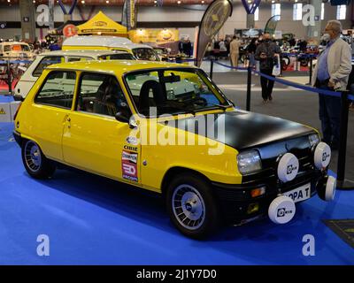 Renault 5 Copa. Retro Malaga 2022, Spanien. Stockfoto