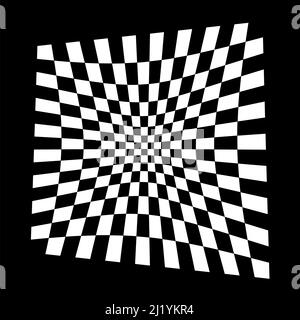 Kariertes, quadratisch gemustertes Element. Rennen, Rennen, Ziellinie Flagge. Schachbrett, Schachbrett Form Vektor - Stock Vektor Illustration, Clip-Art GRA Stock Vektor