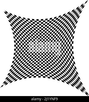 Kariertes, quadratisch gemustertes Element. Rennen, Rennen, Ziellinie Flagge. Schachbrett, Schachbrett Form Vektor - Stock Vektor Illustration, Clip-Art GRA Stock Vektor