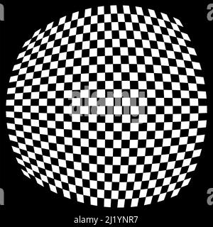 Kariertes, quadratisch gemustertes Element. Rennen, Rennen, Ziellinie Flagge. Schachbrett, Schachbrett Form Vektor - Stock Vektor Illustration, Clip-Art GRA Stock Vektor