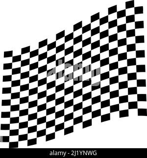 Kariertes, quadratisch gemustertes Element. Rennen, Rennen, Ziellinie Flagge. Schachbrett, Schachbrett Form Vektor - Stock Vektor Illustration, Clip-Art GRA Stock Vektor