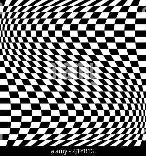 Kariertes, quadratisch gemustertes Element. Rennen, Rennen, Ziellinie Flagge. Schachbrett, Schachbrett Form Vektor - Stock Vektor Illustration, Clip-Art GRA Stock Vektor