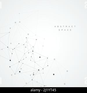 Vector-Technologie verbindet Hintergrund Stock Vektor
