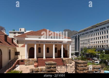 Kapstadt, Südafrika. 2022. Ansicht der Jumu'a Moschee von Kapstadt im Stadtzentrum Stockfoto