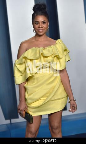 Beverly Hills, Usa. 28. März 2022. Regina Hall trifft am Sonntag, den 27. März 2022, zur Vanity Fair Oscar Party im Wallis Annenberg Center for the Performing Arts in Beverly Hills, Kalifornien, ein. Foto von Chris Chew/UPI Credit: UPI/Alamy Live News Stockfoto