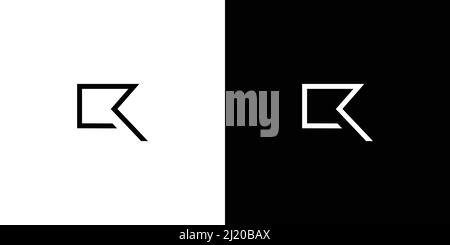 Modernes und raffiniertes Logo mit CR-Initialen Stock Vektor