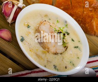Schottische Cullen-Skinksuppe Stockfoto
