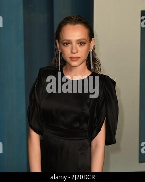 Shira Haas auf der Vanity Fair Oscar Party 2022, die von der