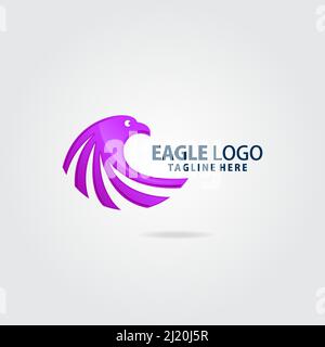 Eagle Head Logo-Design Stock Vektor