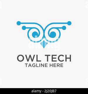 Logo von Owl Tech Stock Vektor