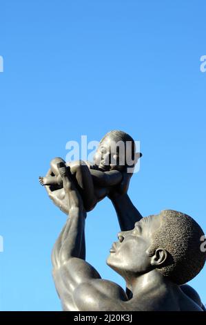 Die BEHOLD-Statue im MLK Center for Non-Violance in Atlanta auf der Auburn Avenue Stockfoto