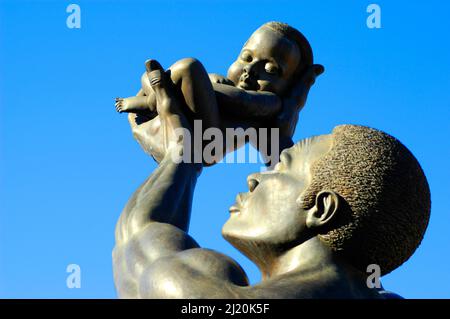 Die BEHOLD-Statue im MLK Center for Non-Violance in Atlanta auf der Auburn Avenue Stockfoto