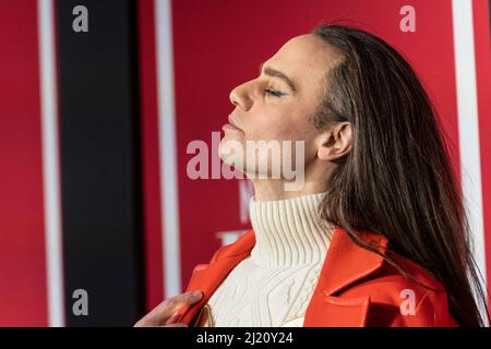 New York, USA. 28. März 2022. Jordan Roth nimmt am 28. März 2022 an der Eröffnungsnacht zur Wiederbelebung der Plaza Suite von Neil Simon im Hudson Theatre in New York Teil. (Foto von Lev Radin/Sipa USA) Quelle: SIPA USA/Alamy Live News Stockfoto