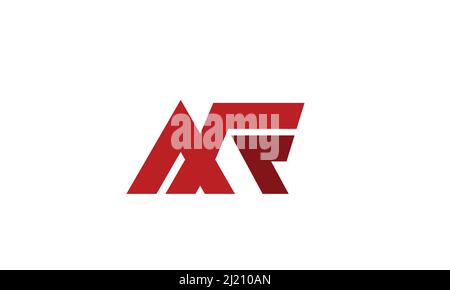 Buchstabenbuchstaben Initialen Monogramm-Logo MF, FM, M und F Stock Vektor