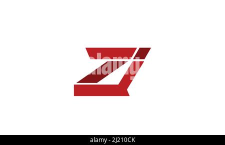 Alphabet Buchstaben Initialen Monogramm Logo ZI, IZ, Z und I Stock Vektor
