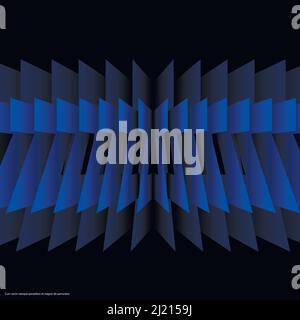 Abbildung auf schwarzem Hintergrund. Vektor-Kunst. Modernes grafisches Konzept Stock Vektor