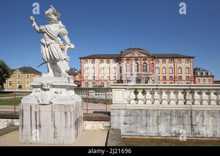 Adliger auf dem Schloss in Bruchsal, Baden-Württemberg, Deutschland Stockfoto