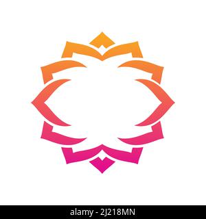 Natur floral Blume Blatt Logo Ornament Design Vektor Stock Vektor