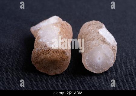 Nahaufnahme der Tuberical Structure of Botryodial Chalcedony, Pune, Maharashtra, Indien Stockfoto