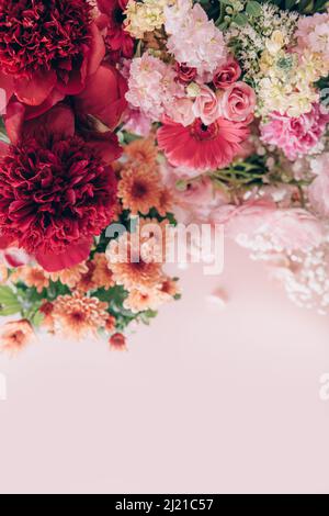 Viele verschiedene Blumen Stockfoto