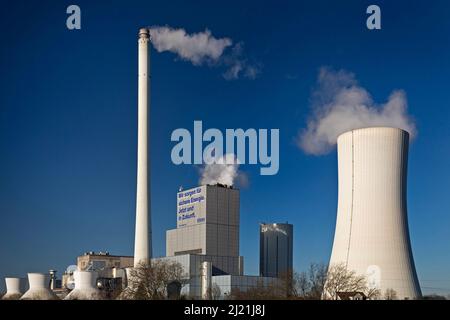 Kohlekraftwerk Herne des Steag-Konzerns, Deutschland, Nordrhein-Westfalen, Ruhrgebiet, Herne Stockfoto