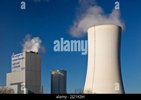 Kohlekraftwerk Herne des Steag-Konzerns, Deutschland, Nordrhein-Westfalen, Ruhrgebiet, Herne Stockfoto