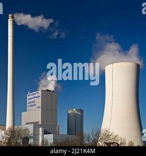 Kohlekraftwerk Herne des Steag-Konzerns, Deutschland, Nordrhein-Westfalen, Ruhrgebiet, Herne Stockfoto