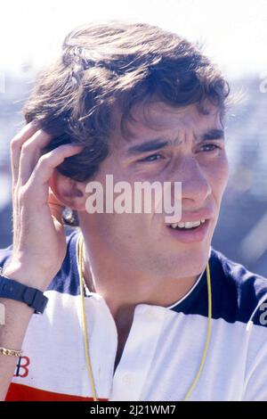 Ayrton Senna da Silva (BRA) Toleman Stockfoto