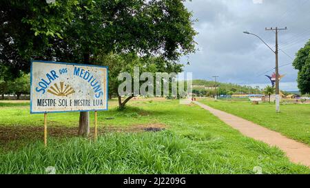 Templo Mae, Mother Temple, Valley of Dawn, Vale do Amanhecer, Planaltina, Brasilia, DF, Brasilien Stockfoto