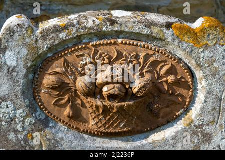 Grabstein in Church Yard, in England Stockfoto