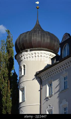 Das Liedburger Rathaus in Lienz, Österreich. Details Stockfoto