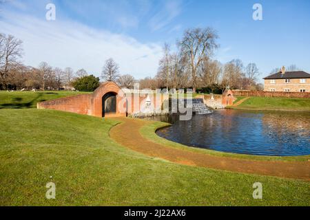 The Water Gardens im Bushy Park, London, England, Großbritannien Stockfoto