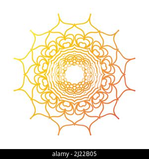 Mandala Design-Vektor. Am besten geeignet für ethnische Tapeten, heilige Dekorationen, Einladungskarten, Webdesign-Element, Gutschein-Gestaltung, Banner und Stock Vektor