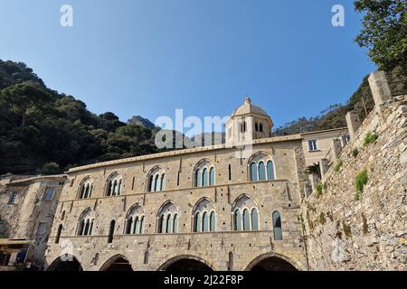 Abtei san fruttuoso ligurien italien Stockfoto