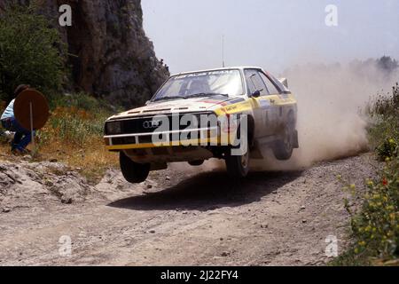 Michele Mouton (FRA) Fabrizia Pons (ITA) Audi Sport Quattro GRB Audi Sport Stockfoto