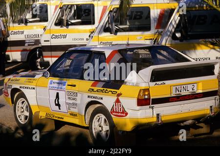 Michele Mouton (FRA) Fabrizia Pons (ITA) Audi Sport Quattro GRB Audi Sport Stockfoto
