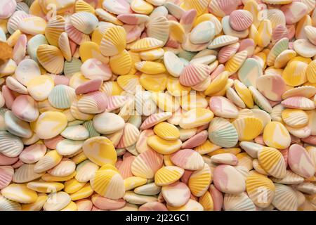 Mehrfarbige Gelee Stick Süßigkeiten strukturierten Hintergrund. Stockfoto