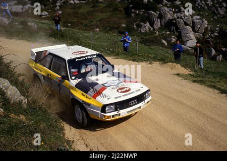 Michele Mouton (FRA) Fabrizia Pons (ITA) Audi Quattro Sport GRB Audi Sport Stockfoto