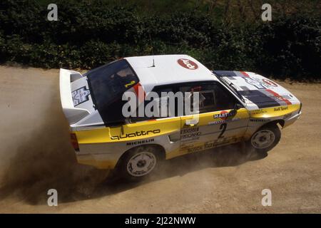 Michele Mouton (FRA) Fabrizia Pons (ITA) Audi Quattro Sport GRB Audi Sport Stockfoto