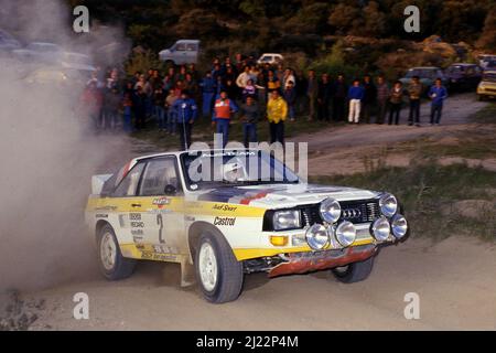 Michele Mouton (FRA) Fabrizia Pons (ITA) Audi Quattro Sport GRB Audi Sport Stockfoto