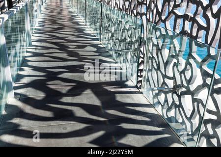 Marseille, Frankreich - 5. April 2015 : Museum der europäischen und mediterranen Zivilisationen. MuCEM wurde am 7. Juni 2013 eingeweiht, als Marseille entworfen wurde Stockfoto