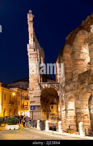 Italien, Verona, die Arena von Verona, einst ein römisches Amphitheater, Stockfoto