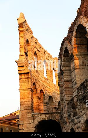 Die Arena von Verona, einst ein römisches Amphitheater, Stockfoto