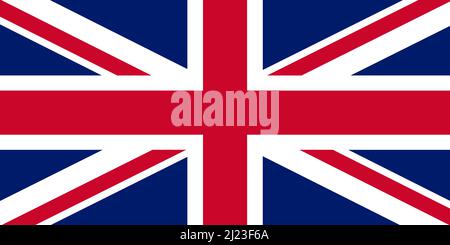 Flagge Großbritannien, Großbritannien. Vektorgrafik Stock Vektor