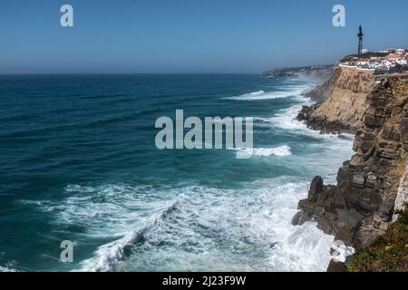 Azenhas do Mar Colares eine Küstenstadt in der Gemeinde Sintra, Portugal Stockfoto