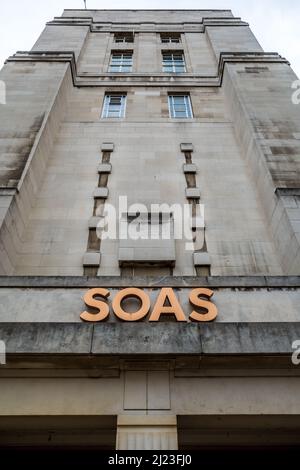 SOAS der Universität London ist eine Universität Schule spezialisiert sich auf die Untersuchung von Asien, Afrika und dem Nahen und Mittleren Osten. North Block, Senat Haus. Stockfoto