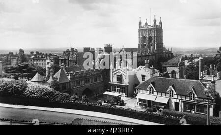 Abbey Gateway & Priorat Kirche Malvern Stockfoto