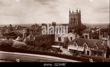 Abbey Gateway & Priorat Kirche Malvern Stockfoto