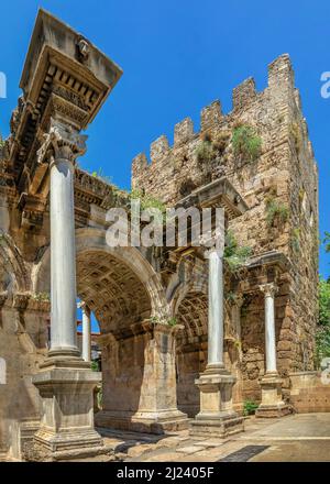 Hadrianstor in Antalya, Türkei Stockfoto