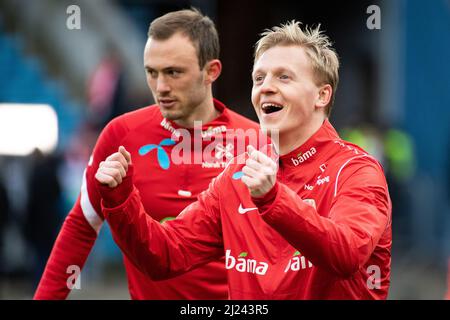Oslo, Norwegen. 29. März 2022. Mats Moller Daehli aus Norwegen beim Fußballfreundschaftsspiel zwischen Norwegen und Armenien im Ullevaal Stadion in Oslo. (Foto: Gonzales Photo/Alamy Live News Stockfoto